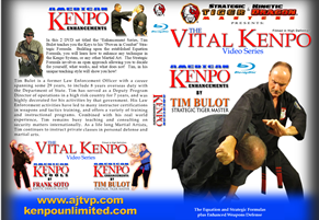 VITAL KENPO ENHANCEMENTS 2 Blu-Ray Set Tim Bulot American Kenpo Karate Self Defense