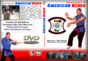 Kenpo Karate DVD Video 1st Degree Black Belt – Tim Bulot