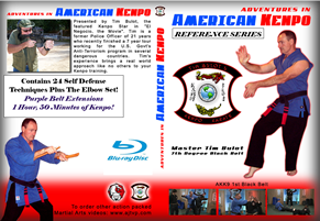 Kenpo Karate BLU RAY Video, 1ST DEGREE Black Belt – Ed Parker Americam Tim Bulot